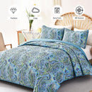 Richly Textured Quilted Coverlet and Pillowcases Set: Embrace the Comfort