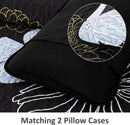 Refined Quilted Bedspread and Pillowcases Set: Perfect Harmony of Comfort and Style