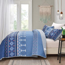 Nature Lover's Quilted bedspread and pillowcovers set: Inspired by the Outdoors