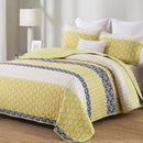 Ornate Quilted coverlet and pillowcovers set: Embellished Beauty