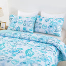 Inviting Quilted bedspread and pillowcovers set: Ideal for All Seasons