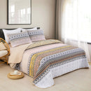 Crafted Quilted Bedspread and Pillowcases Set: A Testament to Skilled Craftsmanship