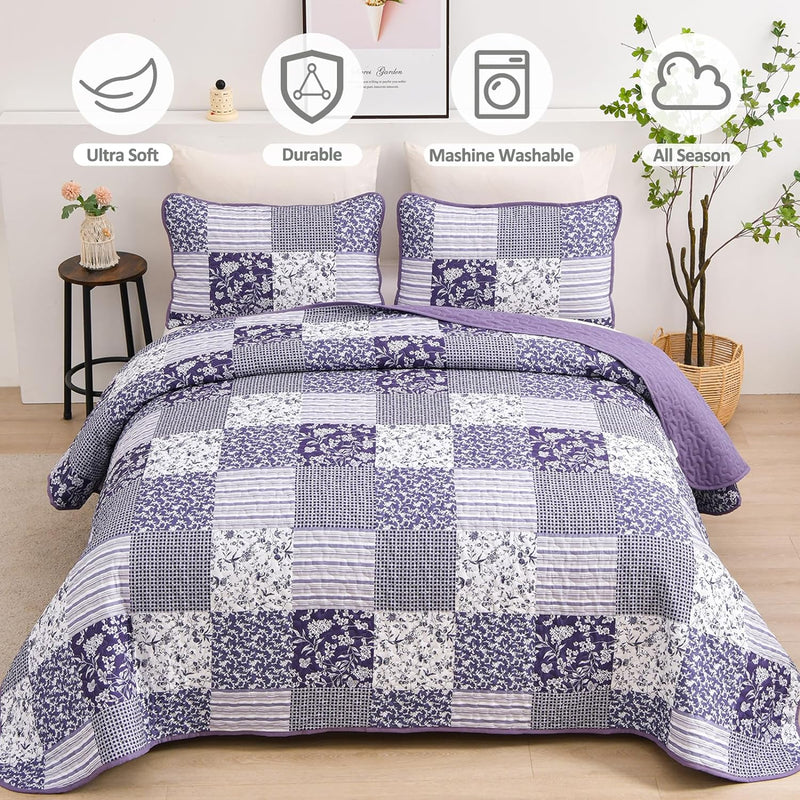 Harmonious Quilted bedspread and pillowcovers set: Perfect Balance of Style