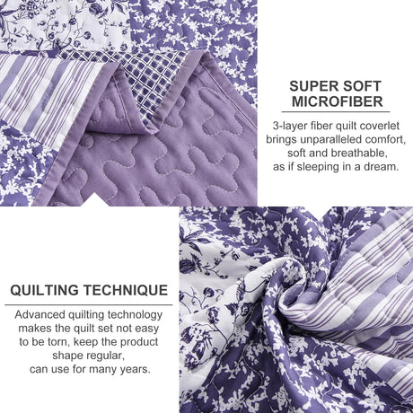 Harmonious Quilted bedspread and pillowcovers set: Perfect Balance of Style