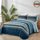 Opalescent Quilted coverlet and pillowcovers set: Shimmering Beauty