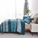 Opalescent Quilted coverlet and pillowcovers set: Shimmering Beauty