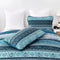 Opalescent Quilted coverlet and pillowcovers set: Shimmering Beauty