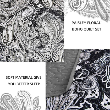 Artful Quilted Coverlet and Pillowcases Set: Beauty in Every Stitch