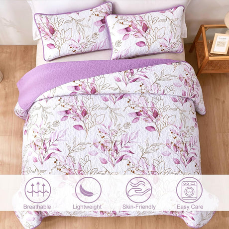 Unique Quilted bedspread and pillowcovers set: Stand Out in Style