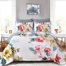 Vibrant Quilted Bedspread and Pillowcases Set: Add Color and Comfort to Your Space