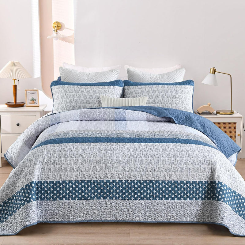 Dazzling Quilted bedspread and pillowcovers set: Add Sparkle to Your Space