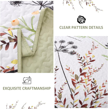 Decorative Quilted Coverlet and Pillowcases Set: Elevate Your Home Decor