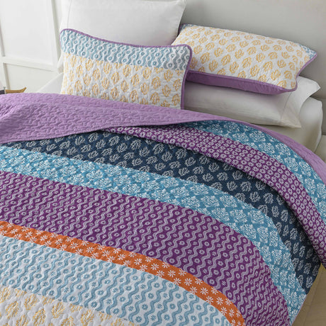 Quirky Quilted coverlet and pillowcovers set: Add Personality to Your Space