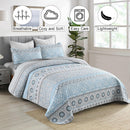 Joyful Quilted coverlet and pillowcovers set: Brighten Up Your Bedroom