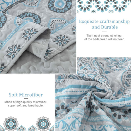 Joyful Quilted coverlet and pillowcovers set: Brighten Up Your Bedroom