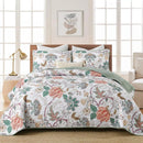 Understated Quilted coverlet and pillowcovers set: Subtle Elegance