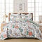 Understated Quilted coverlet and pillowcovers set: Subtle Elegance