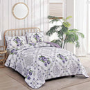 Kaleidoscopic Quilted coverlet and pillowcovers set: Burst of Colors