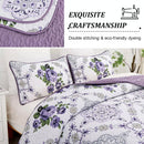 Kaleidoscopic Quilted coverlet and pillowcovers set: Burst of Colors