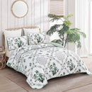 Exquisite Quilted Bedspread and Pillowcases Set: A Touch of Elegance for Your Space