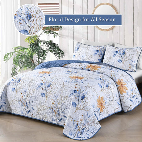 Quietude Quilted coverlet and pillowcovers set: Perfect for Relaxation