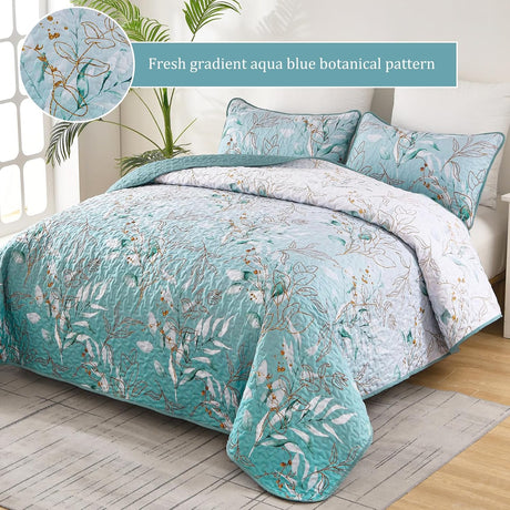 Radiating Quilted bedspread and pillowcovers set: Shine in Your Bedroom