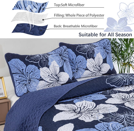 Lavish Quilted Coverlet and Pillowcases Set: Luxurious Comfort for Your Bed