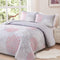 Mosaic Quilted coverlet and pillowcovers set: Unique Patchwork Design