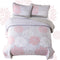 Mosaic Quilted coverlet and pillowcovers set: Unique Patchwork Design