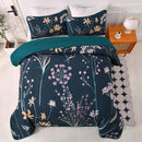 Abstract Quilted coverlet and pillowcovers set: Unique and Artistic