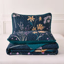 Abstract Quilted coverlet and pillowcovers set: Unique and Artistic