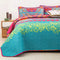 Colorful Quilted bedspread and pillowcovers set: Add a Splash of Color