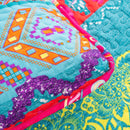 Colorful Quilted bedspread and pillowcovers set: Add a Splash of Color