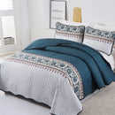 Distinguished Quilted Bedspread and Pillowcases Set: Enhance Your Bedroom Appeal