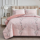 Versatile Quilted Coverlet and Pillowcases Set: Adapts to Every Season