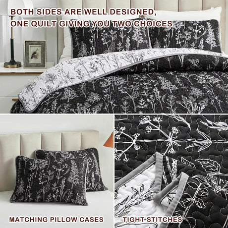 Cultured Quilted Coverlet and Pillowcases Set: Style Meets Functionality