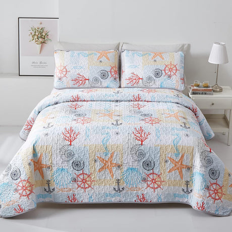 Decorative Quilted coverlet and pillowcovers set: Enhance Your Home Decor