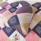 Intricate Quilted coverlet and pillowcovers set: Attention to Detail