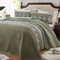 Quicksilver Quilted coverlet and pillowcovers set: Sleek and Modern