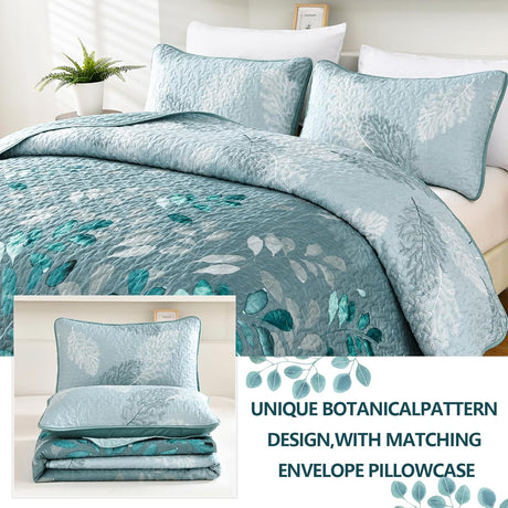 Crafted Quilted Bedspread and Pillowcases Set: A Testament to Elegance