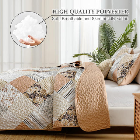 Transcendent Quilted bedspread and pillowcovers set: Elevated Comfort