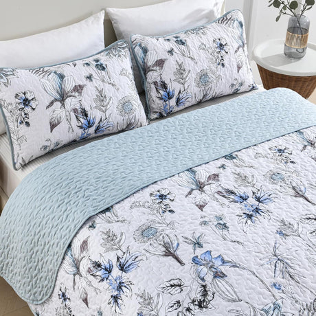 Yearning Quilted coverlet and pillowcovers set: For a Better Night's Sleep