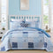 Charming Quilted coverlet and pillowcovers set: Timeless Appeal