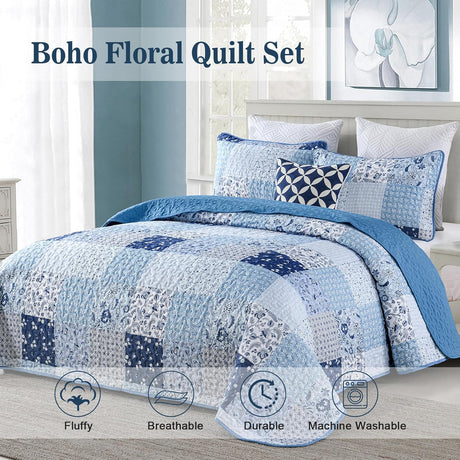 Charming Quilted coverlet and pillowcovers set: Timeless Appeal