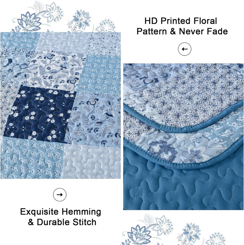 Charming Quilted coverlet and pillowcovers set: Timeless Appeal