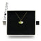 Gift Gox - Aroma Necklace 925 Silver, Gold coated - Green Shell Electric Lime (Light Green) + Purify Oil Blend