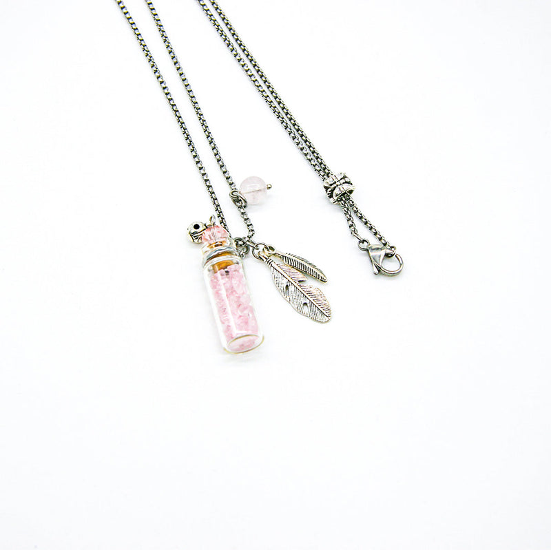 Gift Gox - Crystal Bottle (Rose Quartz) + Purify Oil Blend