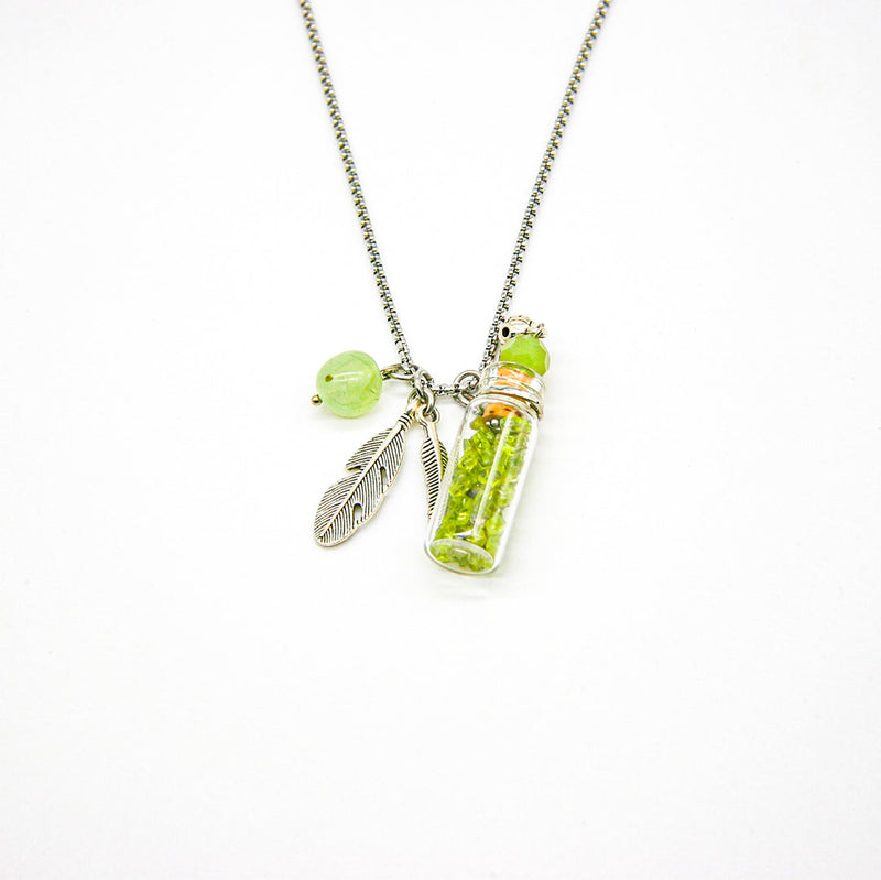 Gift Gox - Crystal Bottle (Green Calcite) + Purify Oil Blend