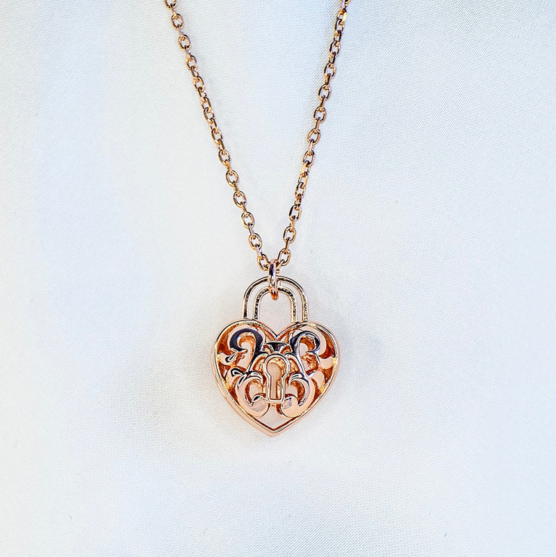 Gift Gox - Heart Lock Rose Gold + Purify Oil Blend