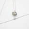 Gift Gox - Aroma Necklace White Gold - Planet Lunar Lavender (Lanvender Purple) + Purify Oil Blend